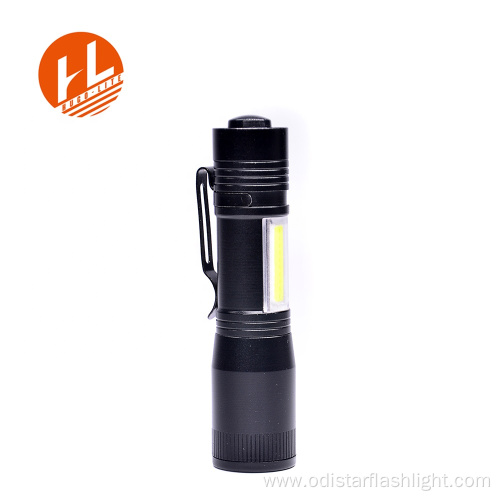 Multi-function Portable COB Torch Flashlight  with Clip